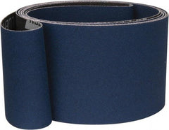 Norton - 3" Wide x 132" OAL, 24 Grit, Zirconia Alumina Abrasive Belt - Zirconia Alumina, Very Coarse, Coated, Y Weighted Cloth Backing, Series R824 - Exact Tool & Supply