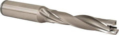 Kennametal - 19.85 to 20mm Diam, 5xD, 100.08mm Max Depth, 1" Shank Diam, 126.16mm Flute, 206.38mm OAL, Replaceable Tip Drill - KSEM0781 Insert, 2 Seat Size, Series KSEM - Exact Tool & Supply