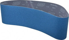 Norton - 6" Wide x 48" OAL, 60 Grit, Zirconia Alumina Abrasive Belt - Zirconia Alumina, Medium, Coated, Y Weighted Cloth Backing, Dry, Series R821 - Exact Tool & Supply