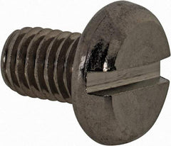 Value Collection - M8x1.25 Metric Coarse, 12mm Length Under Head Slotted Drive Machine Screw - Pan Head, Grade 18-8 & A2 Stainless Steel, Uncoated, Without Washer - Exact Tool & Supply