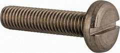 Value Collection - M8x1.25 Metric Coarse, 35mm Length Under Head Slotted Drive Machine Screw - Pan Head, Grade 18-8 & A2 Stainless Steel, Uncoated, Without Washer - Exact Tool & Supply