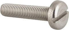 Value Collection - M10x1.50 Metric Coarse, 45mm Length Under Head Slotted Drive Machine Screw - Pan Head, Grade 18-8 & A2 Stainless Steel, Uncoated, Without Washer - Exact Tool & Supply