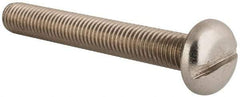 Value Collection - M10x1.50 Metric Coarse, 75mm Length Under Head Slotted Drive Machine Screw - Pan Head, Grade 18-8 & A2 Stainless Steel, Uncoated, Without Washer - Exact Tool & Supply