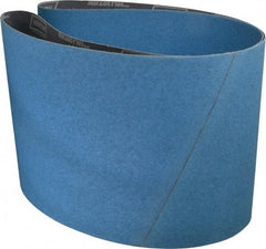 Norton - 10" Wide x 70-1/2" OAL, 60 Grit, Zirconia Alumina Abrasive Belt - Zirconia Alumina, Medium, Coated, X Weighted Cloth Backing - Exact Tool & Supply