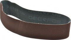 Made in USA - 2" Wide x 18-15/16" OAL, 120 Grit, Aluminum Oxide Abrasive Belt - Aluminum Oxide, Fine, Coated - Exact Tool & Supply