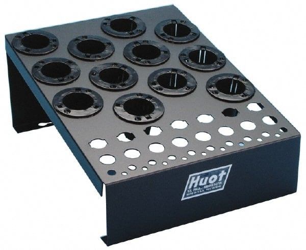 Huot - 12-1/2 Inches Width x 6-3/4 Inches Height NC Tool Holder and DA Collet Rack - Exact Tool & Supply