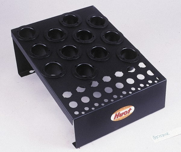 Huot - 12-1/2 Inches Width x 6-3/4 Inches Height NC Tool Holder and DA Collet Rack - Exact Tool & Supply