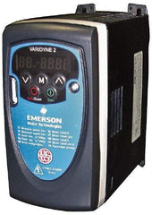 US Motors - Three Phase, 200-240 Volt, 1/3 hp, Variable Frequency Drive - 3" Wide x 5.71" Deep x 6" High, NEMA 1 - Exact Tool & Supply