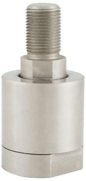 Made in USA - Air Cylinder Self-Aligning Rod Coupler - For 10-32 Air Cylinders, Use with Hydraulic & Pneumatic Cylinders - Exact Tool & Supply