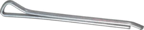 Made in USA - 1/8" Diam x 1-3/4" Long Hammerlock Cotter Pin - Grade 2, Zinc-Plated, Steel - Exact Tool & Supply