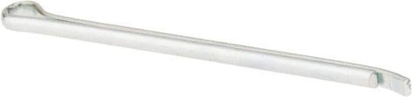 Made in USA - 1/8" Diam x 2-1/2" Long Hammerlock Cotter Pin - Grade 2, Zinc-Plated, Steel - Exact Tool & Supply