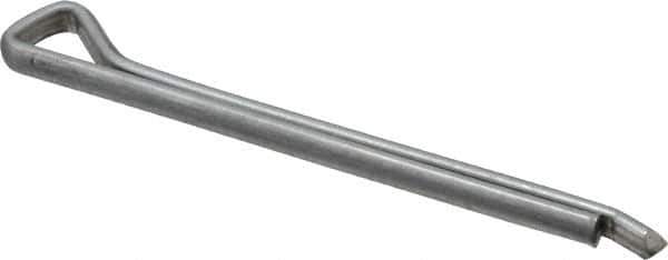Made in USA - 3/16" Diam x 2-1/2" Long Hammerlock Cotter Pin - Grade 2, Zinc-Plated, Steel - Exact Tool & Supply