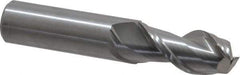 Kennametal - 3/4", 1-1/2" LOC, 3/4" Shank Diam, 4" OAL, 2 Flute, Solid Carbide Square End Mill - Single End, Uncoated, Spiral Flute, 45° Helix, Centercutting, Right Hand Cut, Right Hand Flute, Series AADF - Exact Tool & Supply