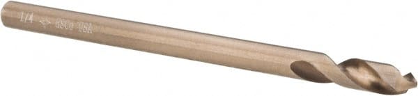 Cleveland - 1/4" Body Diam, 90°, 4" OAL, Cobalt Spotting Drill - Exact Tool & Supply