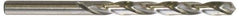 Cleveland - 3/8" 118° High Speed Steel Jobber Drill - Bright Finish, Right Hand Cut, Spiral Flute, Straight Shank, 5" OAL, Split Point - Exact Tool & Supply