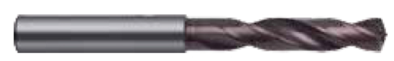 6.4mm Dia. - Carbide HP 3XD Drill-140Â° Point-Coolant-Bright - Exact Tool & Supply