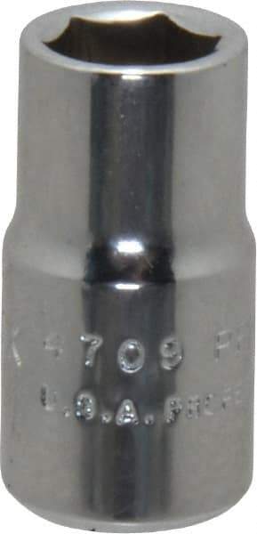Proto - 5/8", 1/2" Drive, Standard Hand Socket - 6 Points, 7/8" OAL, Chrome Finish - Exact Tool & Supply