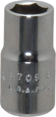 Proto - 5/8", 1/2" Drive, Standard Hand Socket - 6 Points, 7/8" OAL, Chrome Finish - Exact Tool & Supply