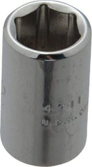 Proto - 11/32", 1/4" Drive, Standard Hand Socket - 6 Points, 7/8" OAL, Chrome Finish - Exact Tool & Supply