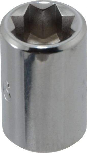 Proto - 5/16", 1/4" Drive, Standard Hand Socket - 8 Points, 7/8" OAL, Chrome Finish - Exact Tool & Supply