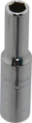 Proto - 3/4" Drive, Deep Hand Socket - 12 Points, 2" OAL, Chrome Finish - Exact Tool & Supply