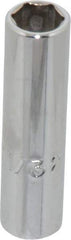 Proto - 11/32", 1/4" Drive, Deep Hand Socket - 12 Points, 2" OAL, Chrome Finish - Exact Tool & Supply