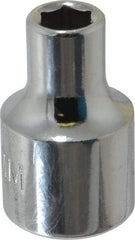 Proto - 3/8" Drive, Standard Hand Socket - 6 Points, 1-3/32" OAL, Chrome Finish - Exact Tool & Supply