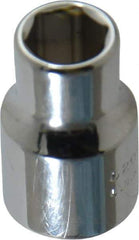 Proto - 3/8" Drive, Standard Hand Socket - 6 Points, 1-3/32" OAL, Chrome Vanadium, Chrome Finish - Exact Tool & Supply