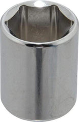 Proto - 3/8" Drive, Standard Hand Socket - 12 Points, 1-3/16" OAL, Chrome Finish - Exact Tool & Supply