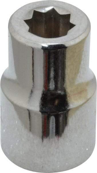 Proto - 1/4", 3/8" Drive, Standard Hand Socket - 8 Points, 1-5/64" OAL, Chrome Finish - Exact Tool & Supply