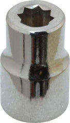 Proto - 1/4", 3/8" Drive, Standard Hand Socket - 8 Points, 1-5/64" OAL, Chrome Finish - Exact Tool & Supply