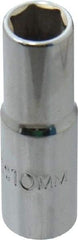 Proto - 3/8" Drive, Deep Hand Socket - 6 Points, 2-1/8" OAL, Chrome Vanadium, Chrome Finish - Exact Tool & Supply