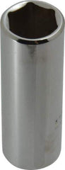 Proto - 3/8" Drive, Deep Hand Socket - 6 Points, 2-1/8" OAL, Chrome Finish - Exact Tool & Supply