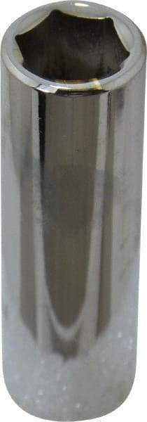 Proto - 3/8" Drive, Deep Hand Socket - 6 Points, 2-3/4" OAL, Chrome Finish - Exact Tool & Supply