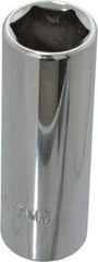 Proto - 3/8" Drive, Deep Hand Socket - 6 Points, 2-3/4" OAL, Chrome Finish - Exact Tool & Supply