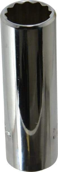 Proto - 5/8", 3/8" Drive, Deep Hand Socket - 12 Points, 2-3/4" OAL, Chrome Vanadium, Chrome Finish - Exact Tool & Supply