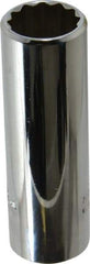 Proto - 5/8", 3/8" Drive, Deep Hand Socket - 12 Points, 2-3/4" OAL, Chrome Vanadium, Chrome Finish - Exact Tool & Supply