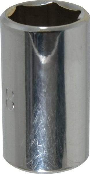 Proto - 5/8", 1/2" Drive, Standard Hand Socket - 6 Points, 1-1/2" OAL, Chrome Finish - Exact Tool & Supply