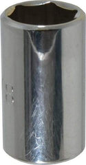 Proto - 5/8", 1/2" Drive, Standard Hand Socket - 6 Points, 1-1/2" OAL, Chrome Finish - Exact Tool & Supply