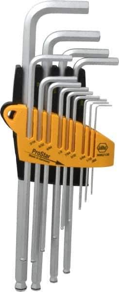 Wiha - 13 Piece L Key Standard Hex Key Set - Hex Range from 0.05 to 3/8" - Exact Tool & Supply