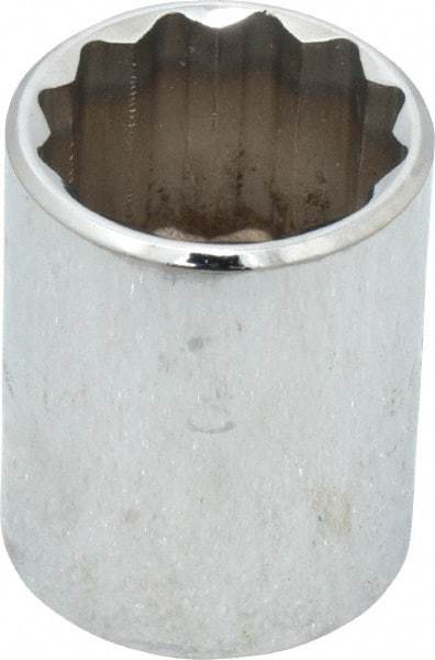 Proto - 15/16", 1/2" Drive, Standard Hand Socket - 12 Points, 1-9/16" OAL, Chrome Vanadium, Chrome Finish - Exact Tool & Supply
