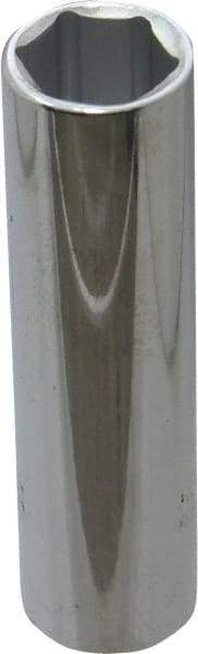 Proto - 5/8", 1/2" Drive, Deep Hand Socket - 6 Points, 3-1/4" OAL, Chrome Finish - Exact Tool & Supply