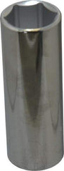 Proto - 7/8", 1/2" Drive, Deep Hand Socket - 6 Points, 3-1/4" OAL, Chrome Finish - Exact Tool & Supply