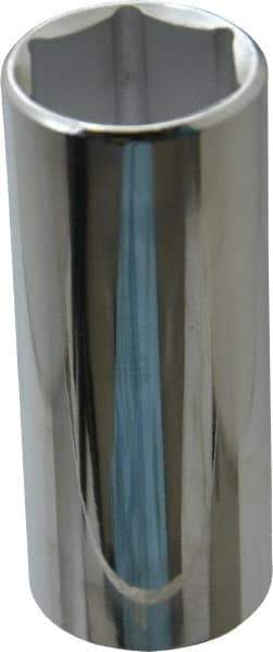 Proto - 1", 1/2" Drive, Deep Hand Socket - 6 Points, 3-1/4" OAL, Chrome Finish - Exact Tool & Supply