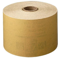 3M - 6" Diam, 400 Grit Aluminum Oxide Adhesive PSA Disc - Extra Fine Grade, Gold, A Weighted Backing, Flexible, Use with Random Orbital Sanders - Exact Tool & Supply