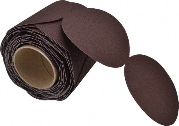3M - 5" Diam, 80 Grit Aluminum Oxide Adhesive PSA Disc - Medium Grade, X Weighted Cloth Backing, For Bench Top Motors, Random Orbital Sanders - Exact Tool & Supply