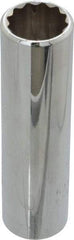 Proto - 5/8", 1/2" Drive, Deep Hand Socket - 12 Points, 3-1/4" OAL, Chrome Finish - Exact Tool & Supply