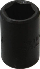 Proto - 3/8" Drive 12mm Standard Impact Socket - 6 Points, 1-1/32" OAL - Exact Tool & Supply