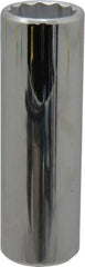 Proto - 1/2" Drive, Deep Hand Socket - 12 Points, 3-1/4" OAL, Chrome Finish - Exact Tool & Supply