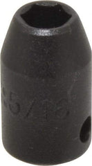 Proto - 3/8" Drive 5/16" Standard Impact Socket - 6 Points, 1-3/32" OAL - Exact Tool & Supply